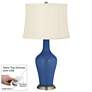 Monaco Blue Anya Table Lamp with Dimmer