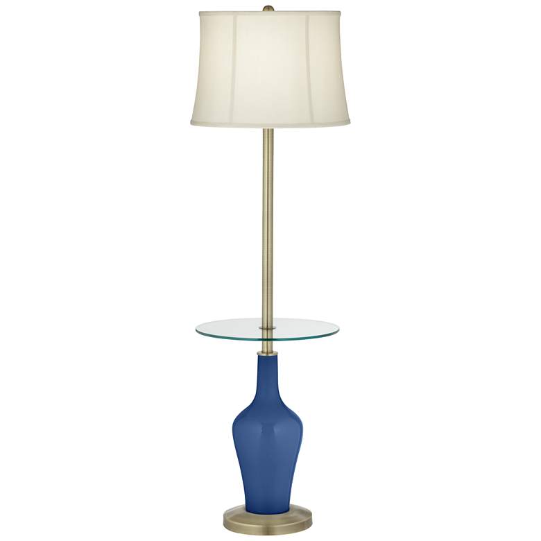 Image 1 Monaco Blue Anya Tray Table Floor Lamp
