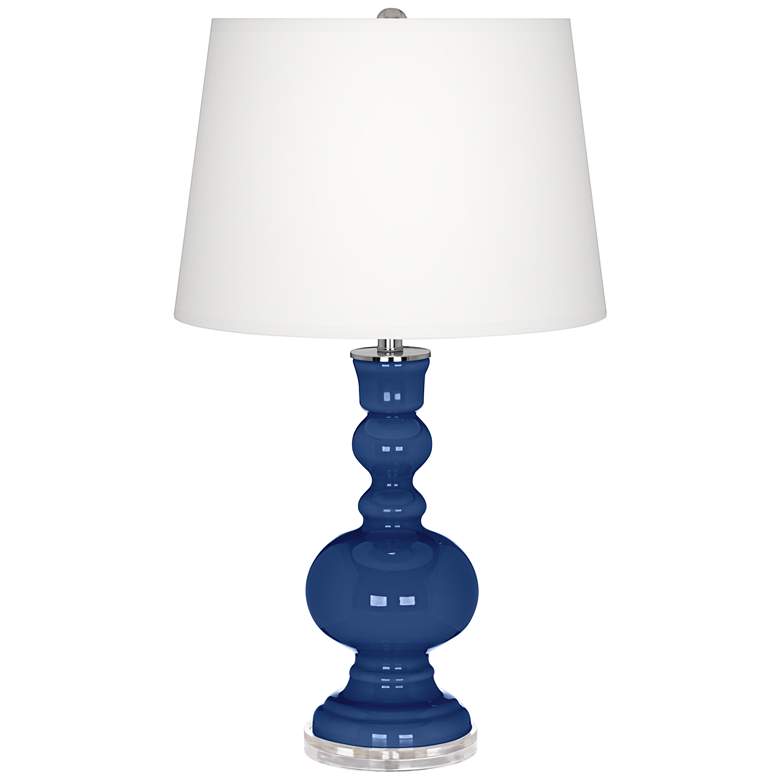Image 2 Monaco Blue Apothecary Table Lamp with Dimmer