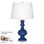 Monaco Blue Apothecary Table Lamp with Dimmer