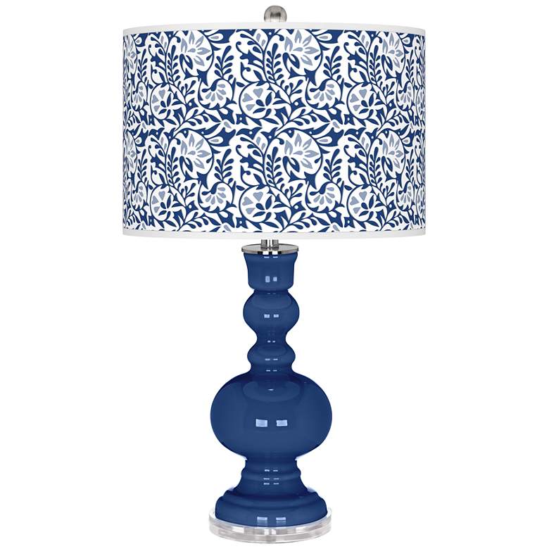 Image 1 Monaco Blue Gardenia Apothecary Table Lamp