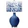 Monaco Blue Mosaic Giclee Ovo Table Lamp