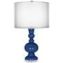 Monaco Blue Sheer Double Shade Apothecary Table Lamp