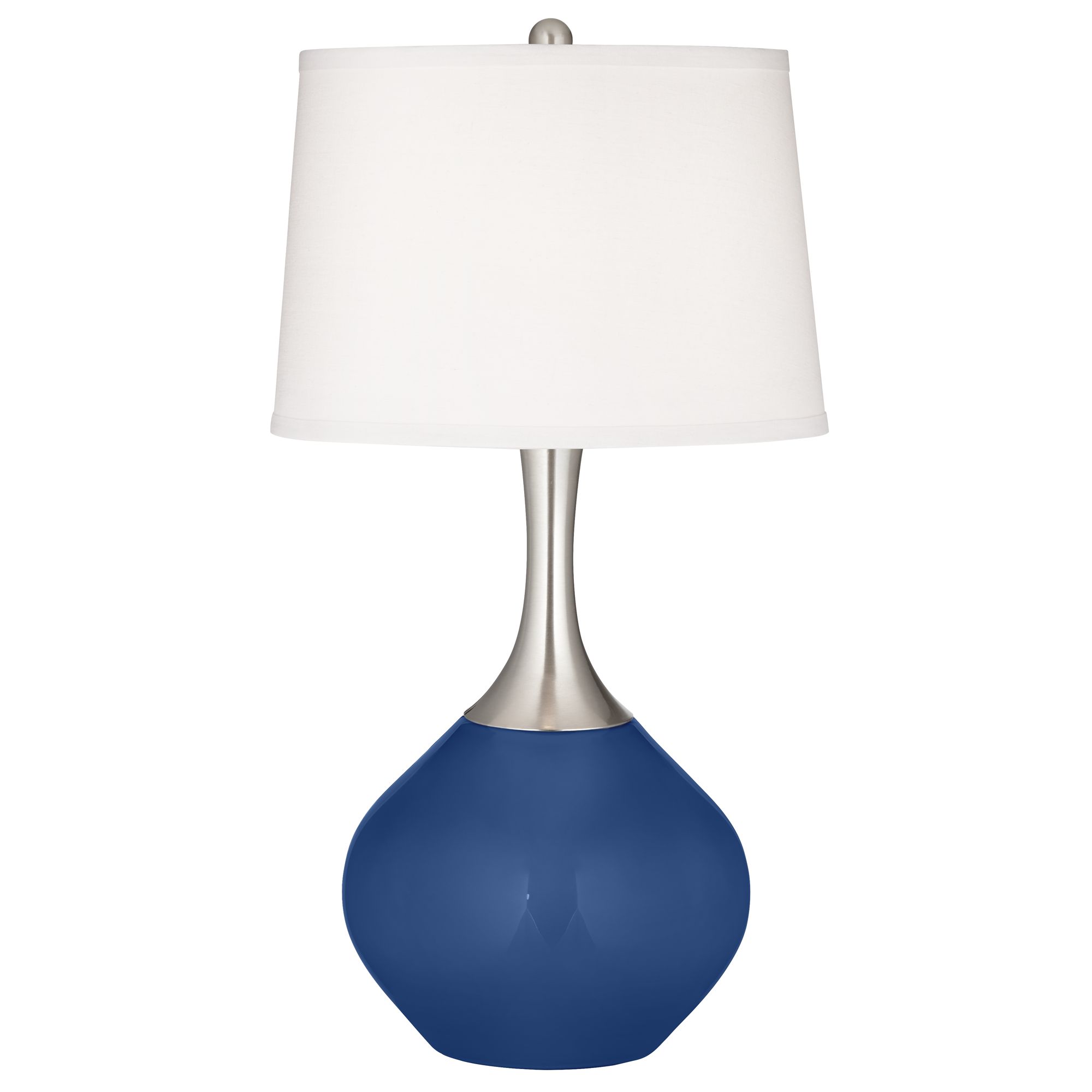 Monaco Blue Spencer Table Lamp with Dimmer