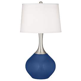 Image2 of Monaco Blue Spencer Table Lamp with Dimmer