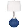 Monaco Blue Spencer Table Lamp with Dimmer