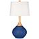 Monaco Blue Wexler Table Lamp with Dimmer