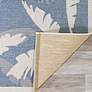 Thumbnail4 of Monaco Coastal Floral 3'9"x5'5" Ivory Sapphire Outdoor Ru more views