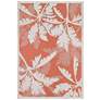 Thumbnail2 of Monaco Coastal Floral 5'10"x9'2" Ivory Orange Outdoor Rug