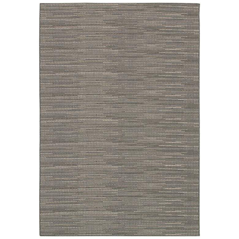 Image 2 Monaco Larvotto 5'3"x7'6" Multi-Gray Rectangular Outdoor