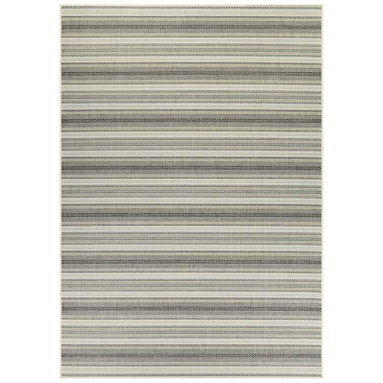 Image 2 Monaco Marbella 5'3"x7'6" Sand and Ivory Outdoor Rug