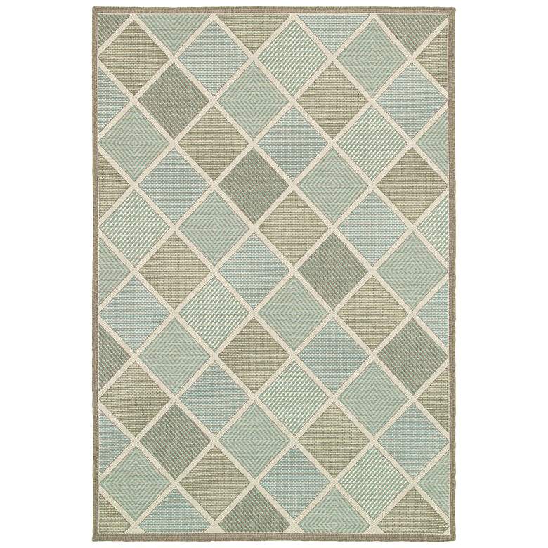 Image 2 Monaco Meritian 5&#39;3 inchx7&#39;6 inch Multi-Color Outdoor Area Rug