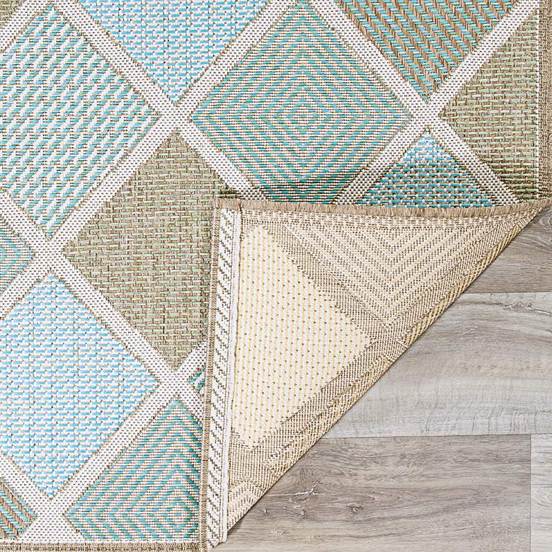 Image 3 Monaco Meritian 5'3"x7'6" Multi-Color Outdoor Area Rug more views