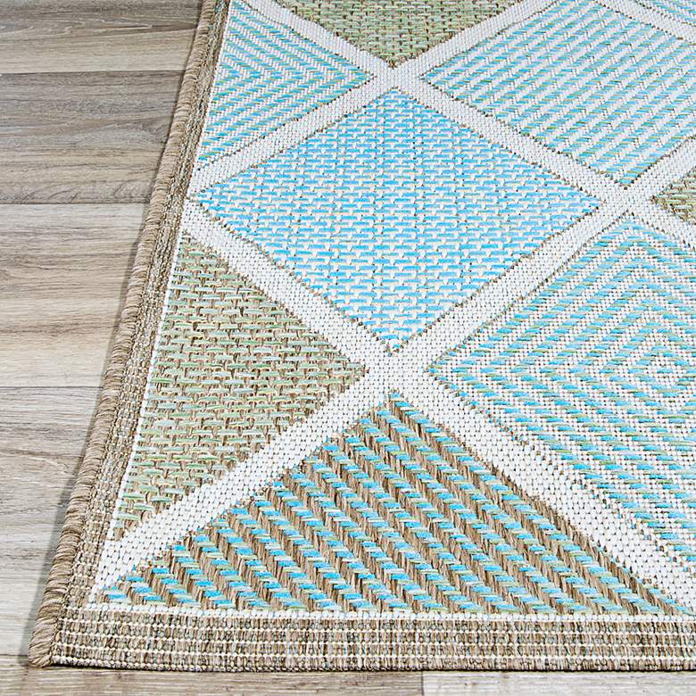 Image 4 Monaco Meritian 5'3"x7'6" Multi-Color Outdoor Area Rug more views