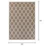 Monaco Ocean Port 5&#39;3"x7&#39;6" Taupe and Sand Outdoor Rug