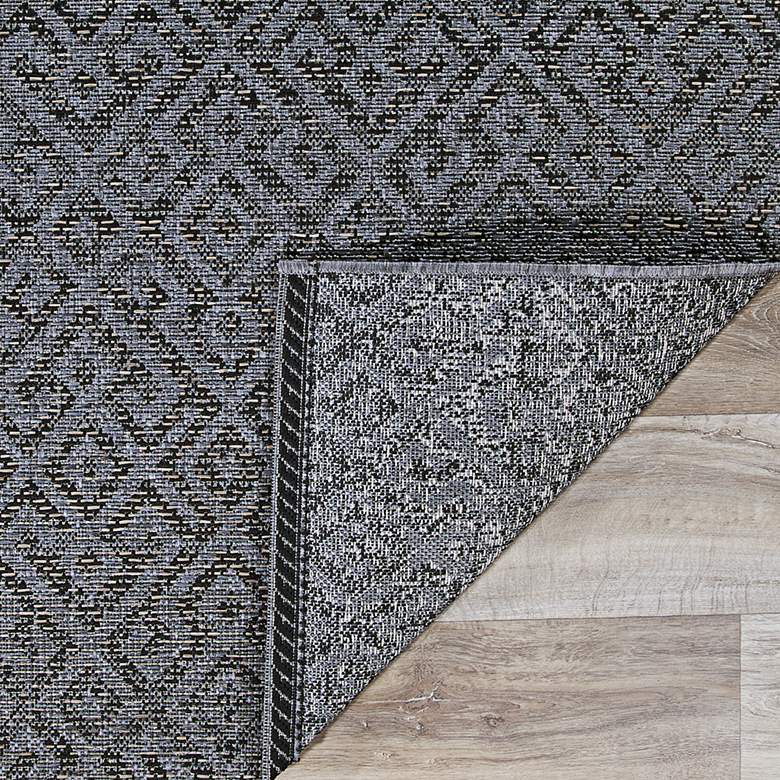 Image 3 Monaco Pavers 5'3"x7'6" Black Rectangular Outdoor Rug more views