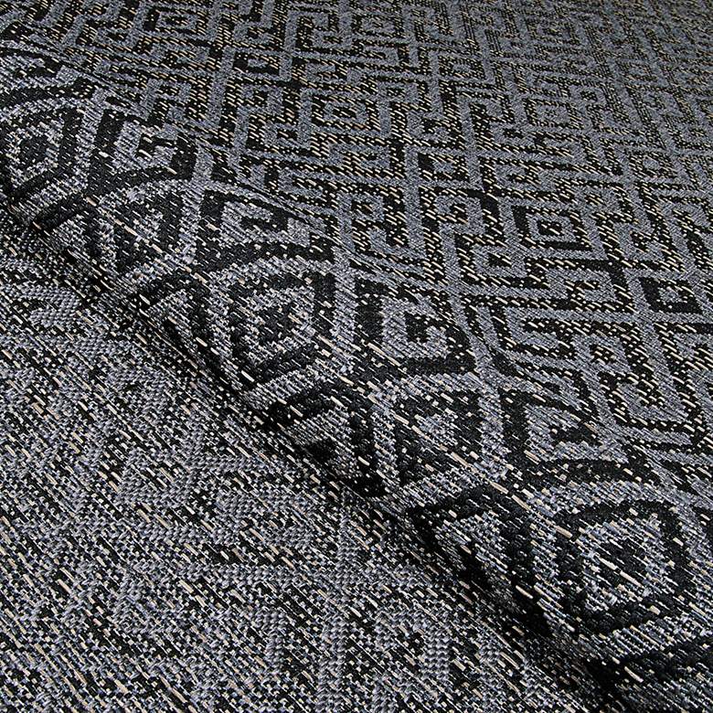 Image 5 Monaco Pavers 5'3"x7'6" Black Rectangular Outdoor Rug more views