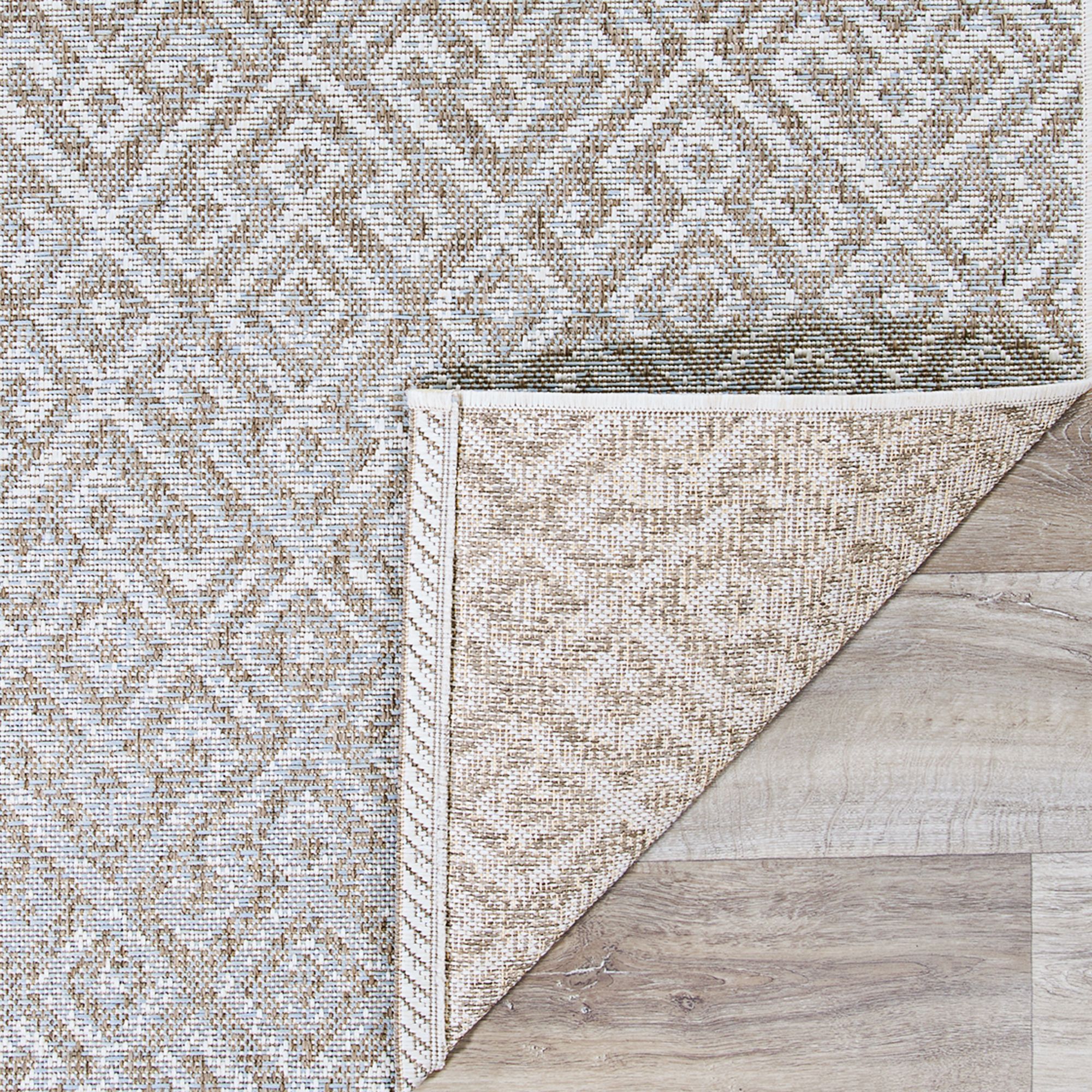 Monaco Pavers Mocha Rectangular Outdoor Area Rug 98R15 Lamps Plus