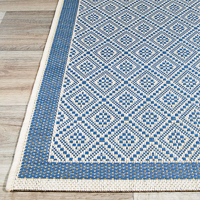 Image 5 Monaco Sea Pier 5&#39;3 inchx7&#39;6 inch Sand and Azure Outdoor Rug more views