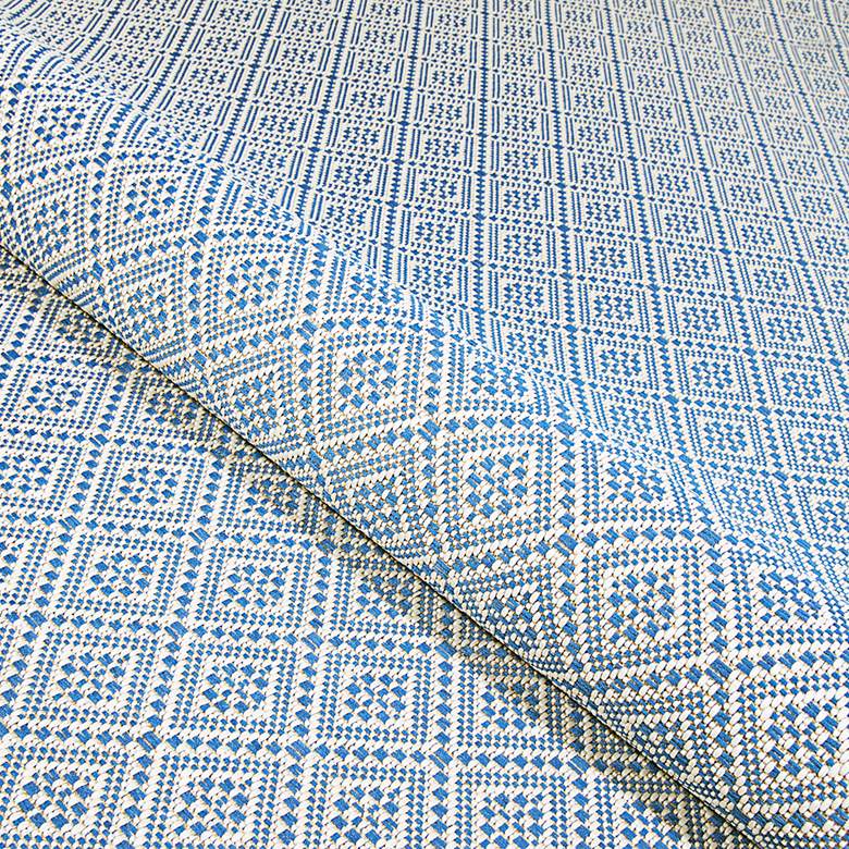 Image 6 Monaco Sea Pier 5'3"x7'6" Sand and Azure Outdoor Rug more views