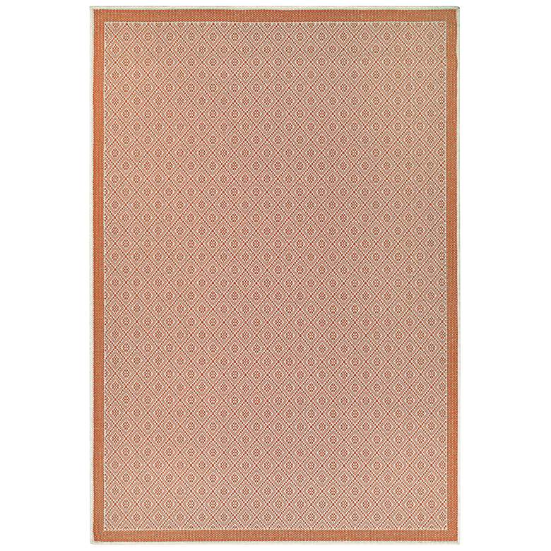 Image 2 Monaco Sea Pier 5'3"x7'6" Sand and Salmon Outdoor Rug