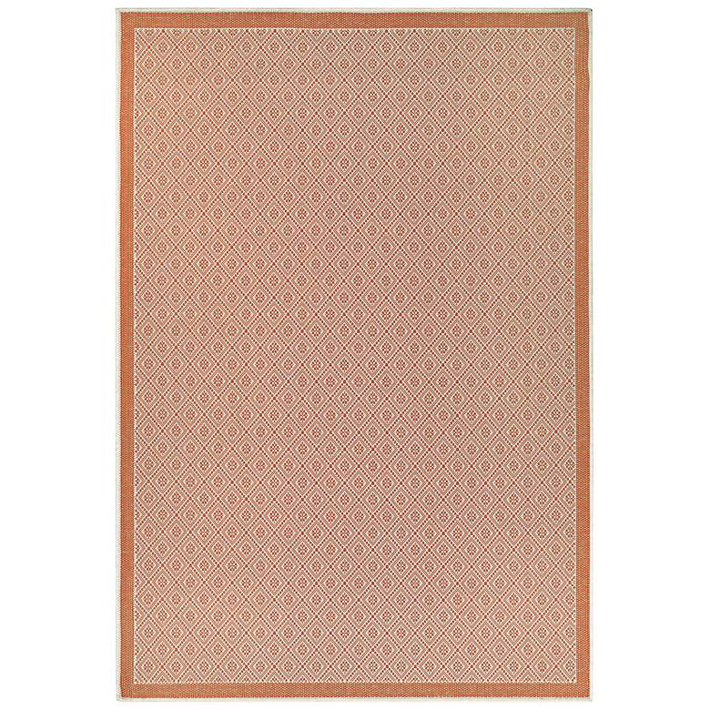 Image 2 Monaco Sea Pier 5&#39;3 inchx7&#39;6 inch Sand and Salmon Outdoor Rug