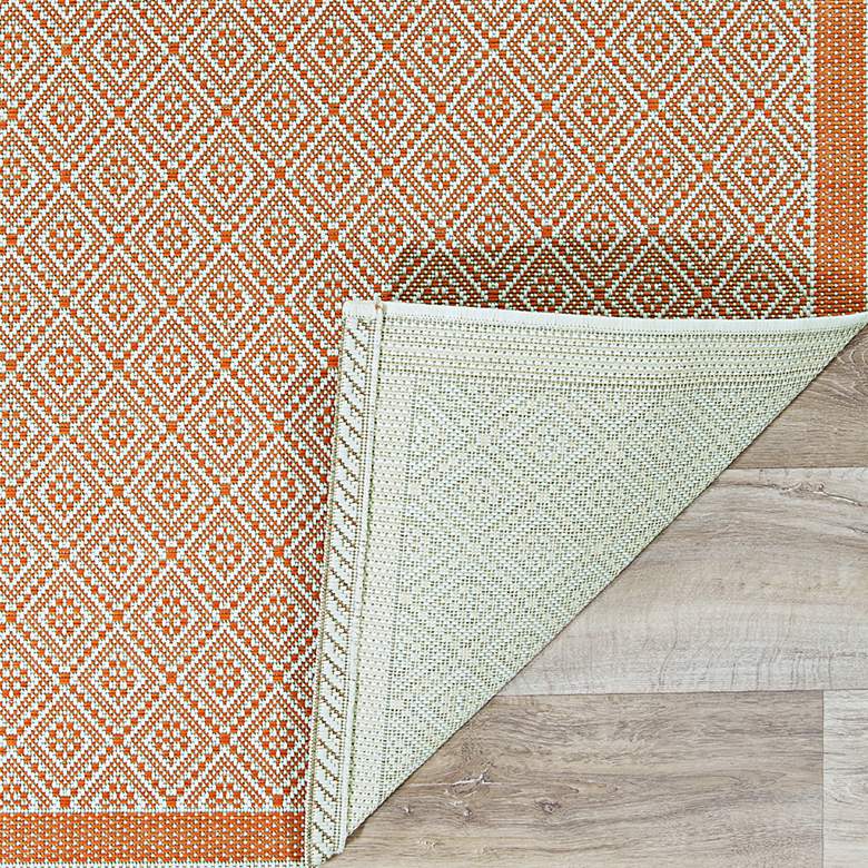 Image 4 Monaco Sea Pier 5'3"x7'6" Sand and Salmon Outdoor Rug more views