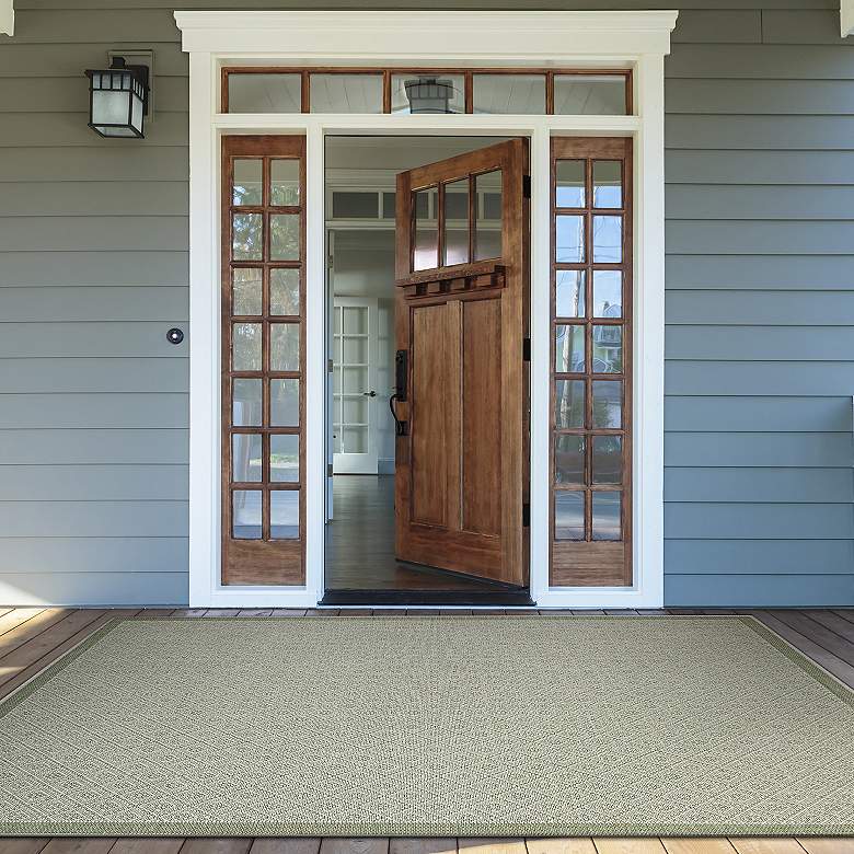 Image 1 Monaco Sea Pier 5'3"x7'6" Sand and Sea Mist Outdoor Rug