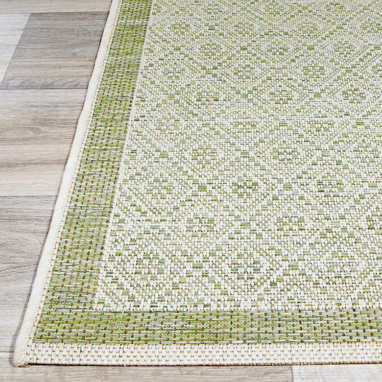 Image 5 Monaco Sea Pier 5'3"x7'6" Sand and Sea Mist Outdoor Rug more views