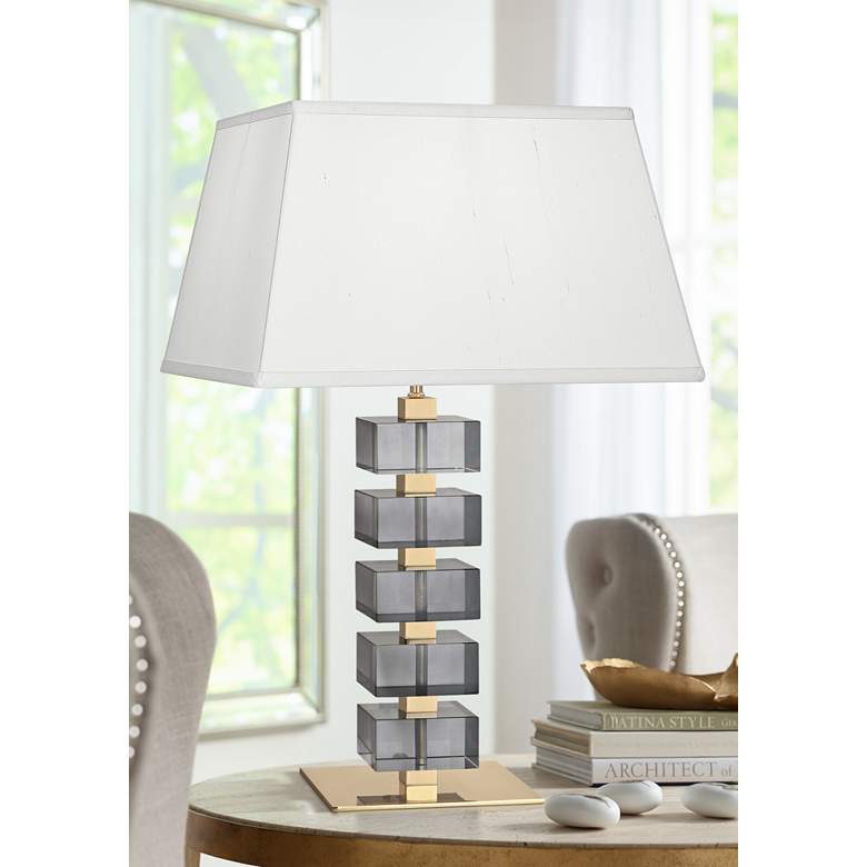 Image 1 Monaco Stacked Block Modern Table Lamp by Jonathan Adler