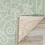 Thumbnail3 of Monaco Summer Quay 2'x3'7" Ivory Light Green Outdoor Rug more views
