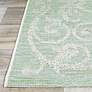 Thumbnail4 of Monaco Summer Quay 2'x3'7" Ivory Light Green Outdoor Rug more views