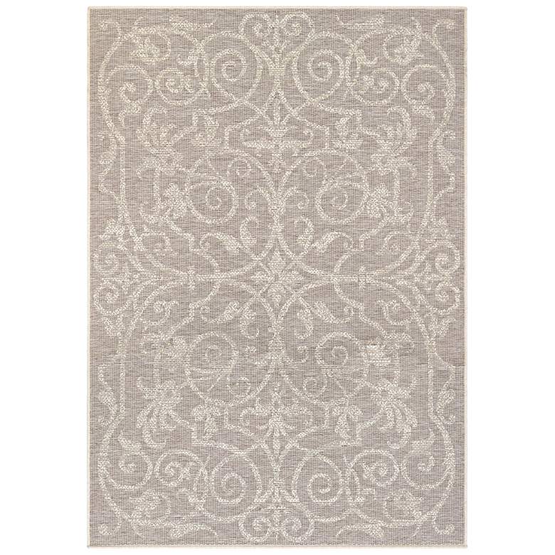 Image 2 Monaco Summer Quay 5'3"x7'6" Cocoa Natural Outdoor Rug