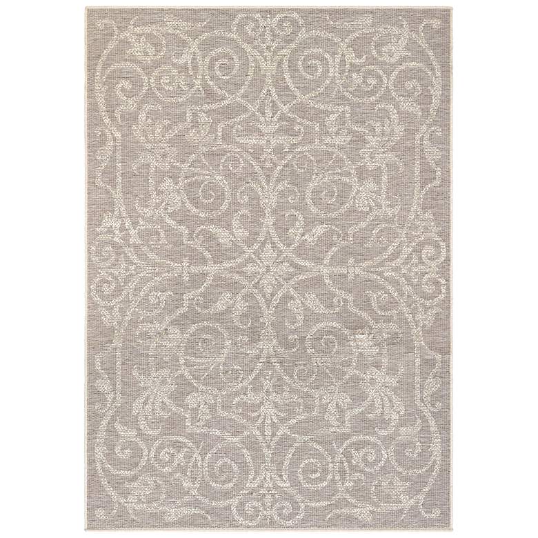 Image 2 Monaco Summer Quay 5&#39;3 inchx7&#39;6 inch Cocoa Natural Outdoor Rug