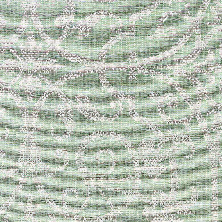 Image 6 Monaco Summer Quay 5'3"x7'6" Ivory Light Green Outdoor Ru more views