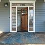 Thumbnail1 of Monaco Tropical Palms 3'9"x5'5" Ocean Outdoor Rug
