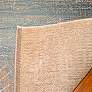 Thumbnail3 of Monaco Tropical Palms 3'9"x5'5" Ocean Outdoor Rug more views