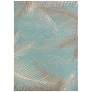 Thumbnail2 of Monaco Tropical Palms 5'10"x9'2" Aqua Outdoor Area Rug