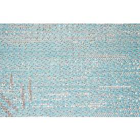 Image3 of Monaco Tropical Palms 7'6"x10'9" Aqua Outdoor Area Rug more views