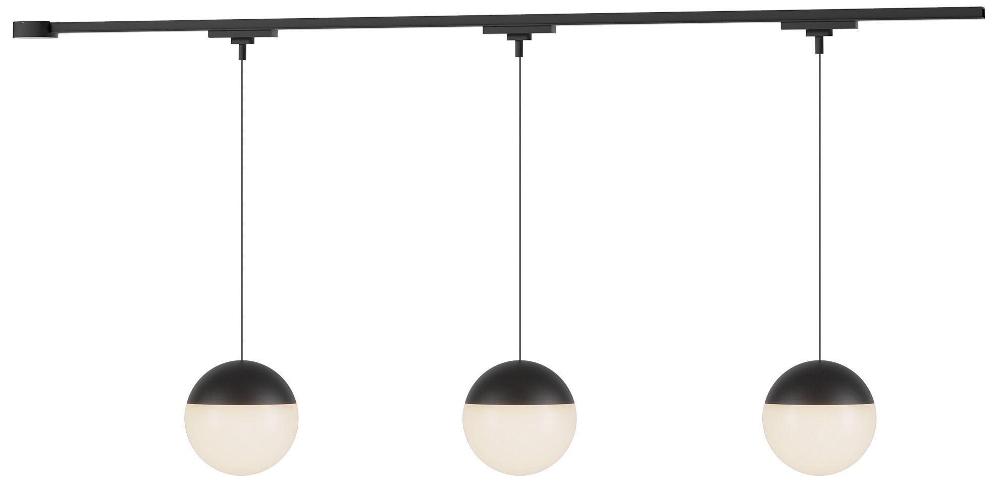 Monae 3 Light Black dimmable 3000K LED Trilo Track Ceiling Kit