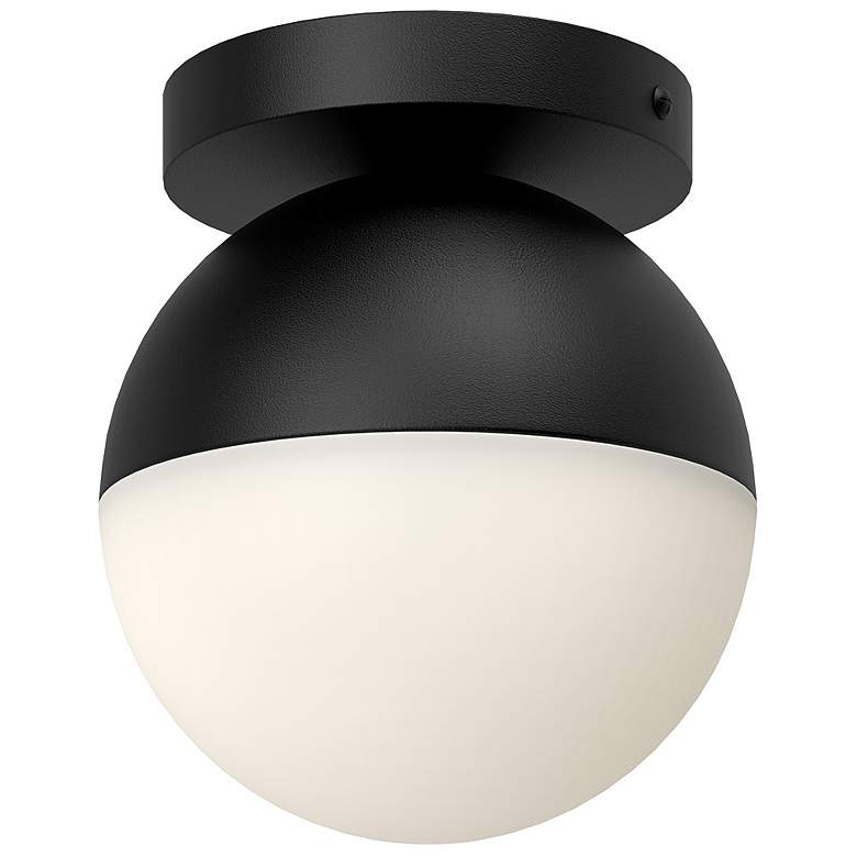 Image 1 Monae 6" Wide Black Globe Ceiling Light