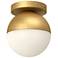 Monae 6" Wide Brushed Gold Orb Ceiling Light