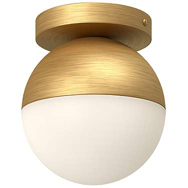 Monae 6" Wide Brushed Gold Orb Ceiling Light