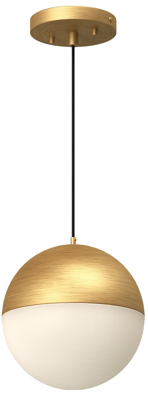 Monae 9" Wide Brushed Gold LED Mini Pendant
