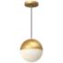 Monae 9" Wide Brushed Gold LED Mini Pendant