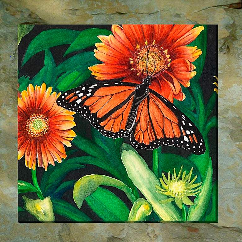 Image 1 Monarch 24" Square All-Weather Outdoor Canvas Wall Art