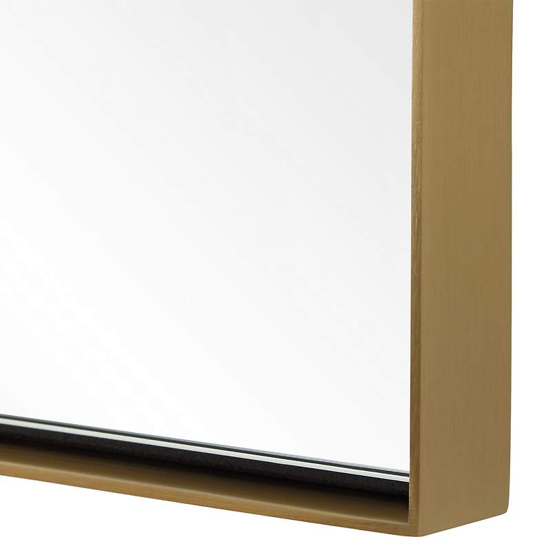 Image 5 Monarch 24" x 30.5" Plated Antique Brass Vanity Mirror more views