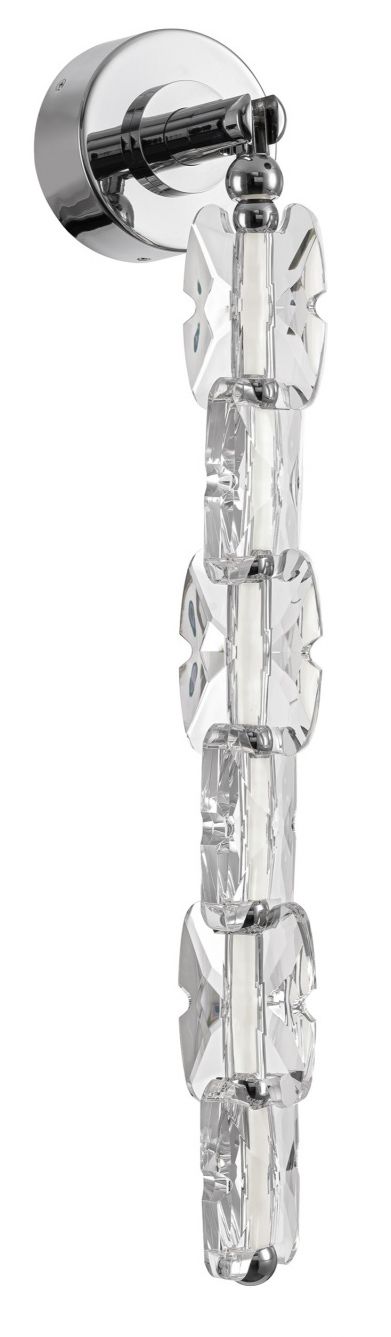 Image 2 Monarch 26"H LED Wall Sconce in Chrome/Clear more views