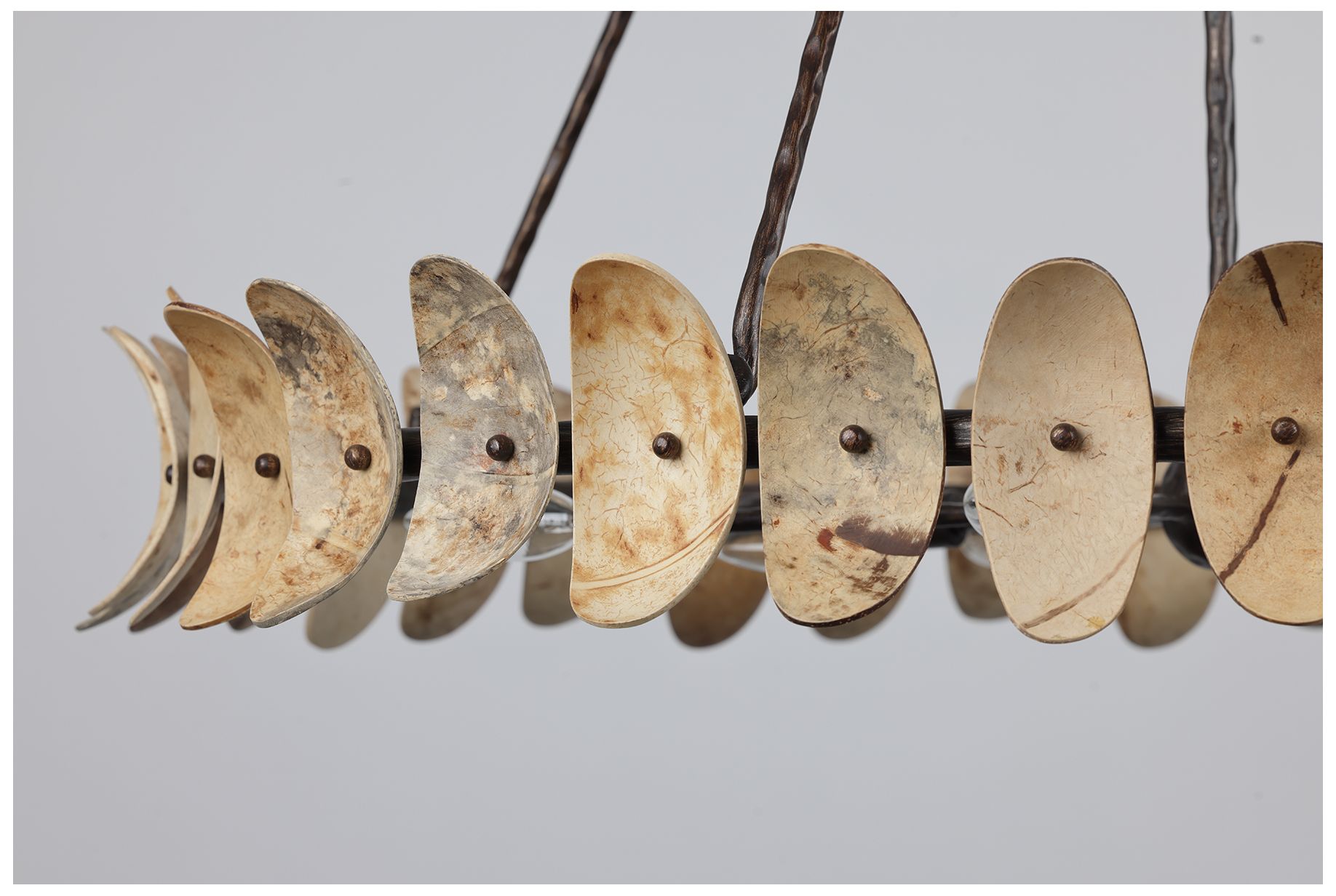 Image 6 Monarch 8-Lt Chandelier Champagne Mist with Coconut Shell by Breegan Jane more views