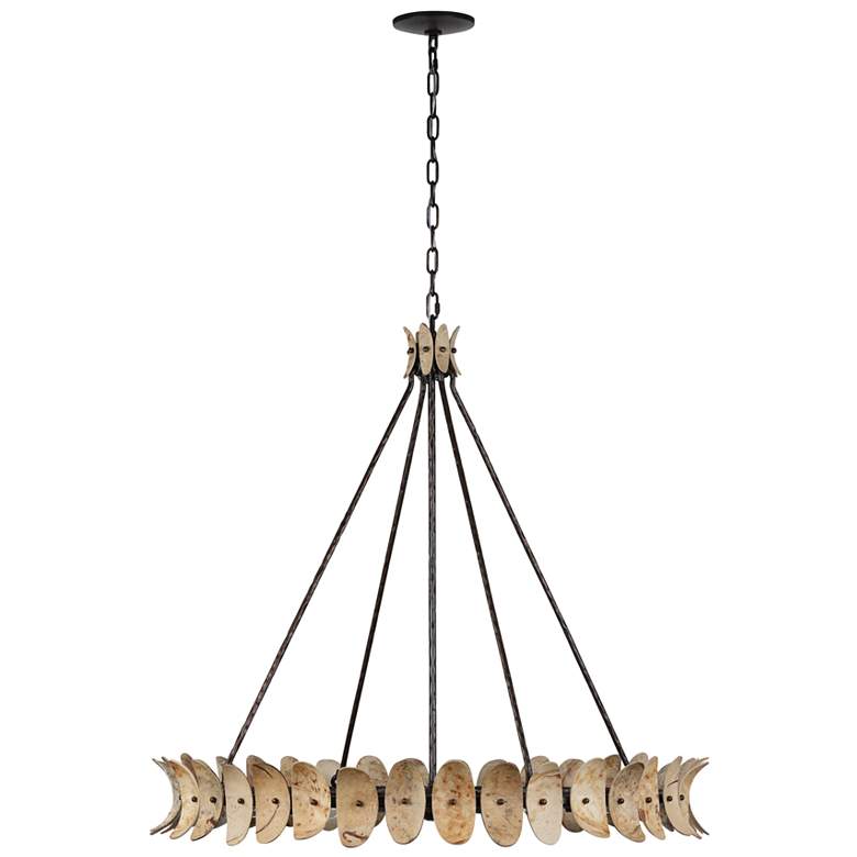 Image 1 Monarch Chandelier in Champagne Mist with Coconut Shell by Breegan Jane
